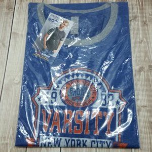 Blue Jerzees 1982 Bronx Varsity NYC T-shirt size L